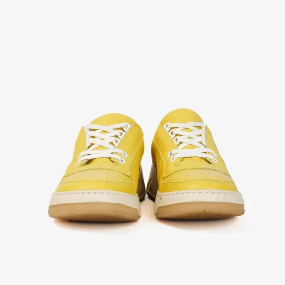 Acne Studios Perey Yellow Leather Low Top Lace Sneaker